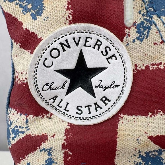 Converse All Star High Top Sneakers Union Jack Print Women's Size 6.5 - Picture 5 of 10